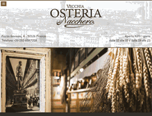 Tablet Screenshot of osteriadelnacchero.it